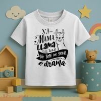 Mama Llama Has No Time Your Drama Toddler T-Shirt thumb 3