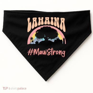 Maui Lahaina Hawaii Banyan Tree Strong USA-Made Doggie Bandana
