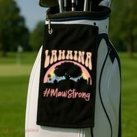 Maui Lahaina Hawaii Banyan Tree Strong Golf Towel thumb 2