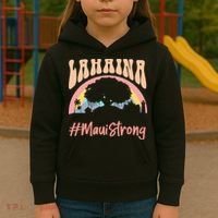 Maui Lahaina Hawaii Banyan Tree Strong Kids Hoodie thumb 3