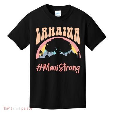 Maui Lahaina Hawaii Banyan Tree Strong Kids T-Shirt