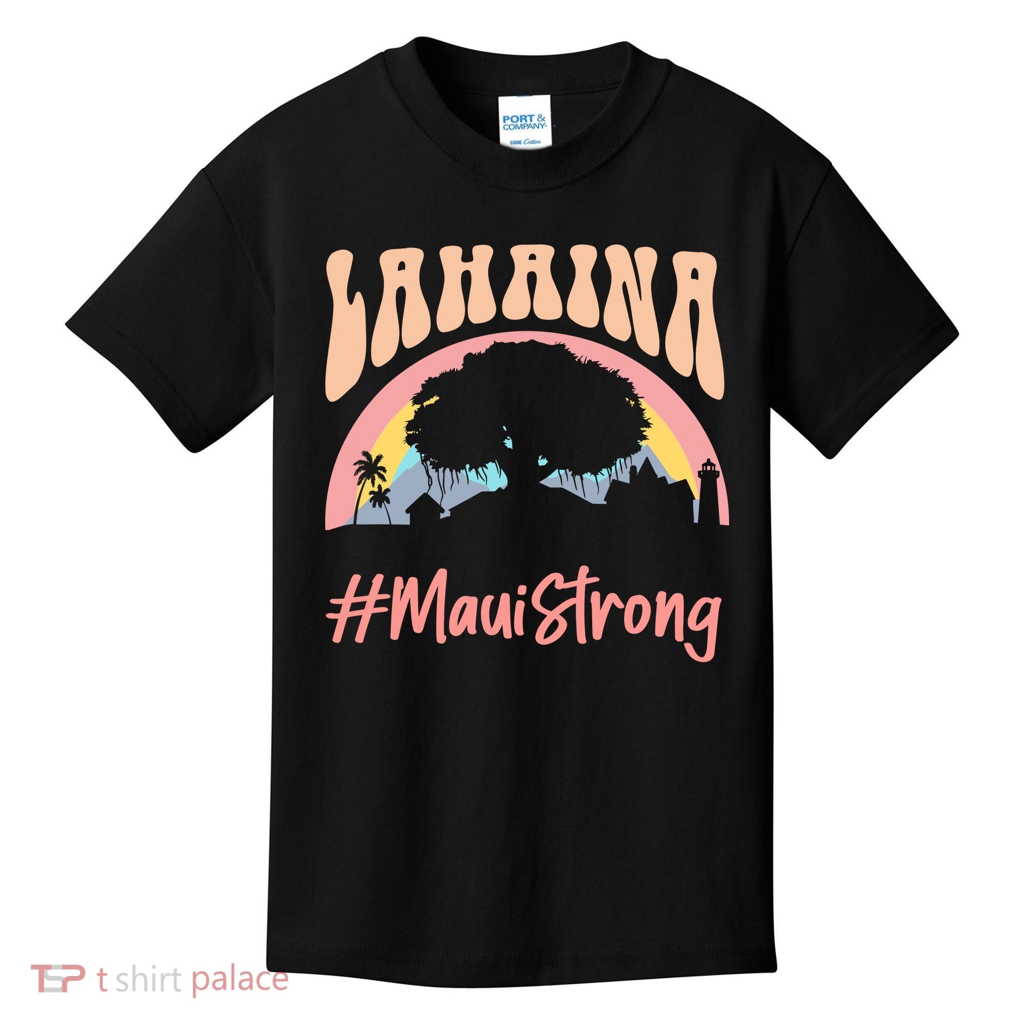 Maui Lahaina Hawaii Banyan Tree Strong Kids T-Shirt