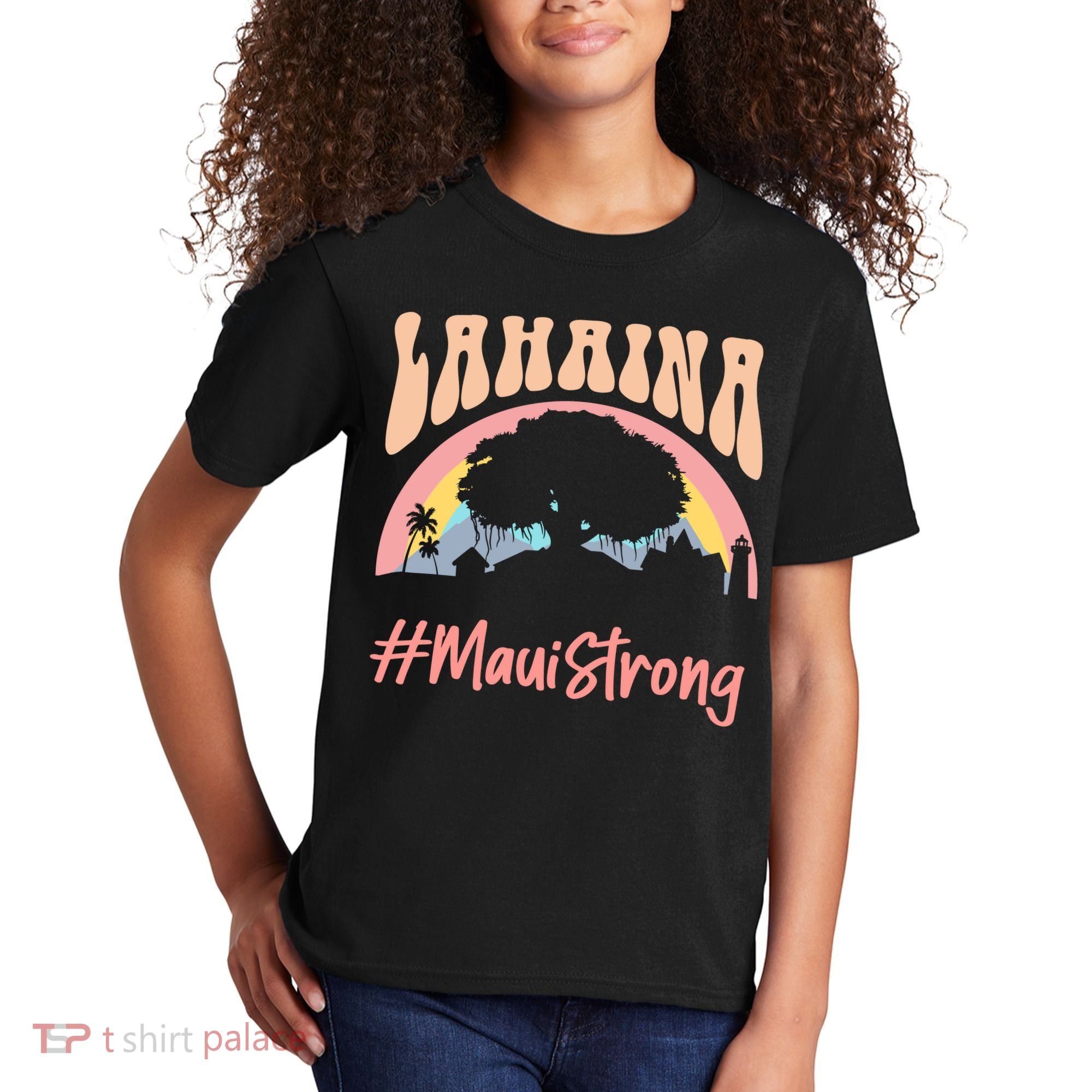 Maui Lahaina Hawaii Banyan Tree Strong Kids T-Shirt