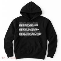 More Love Happiness Kindness Peace Laughs Music Hoodie thumb 0