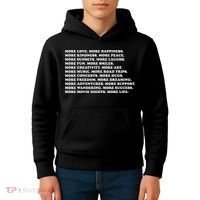 More Love Happiness Kindness Peace Laughs Music Kids Hoodie thumb 4
