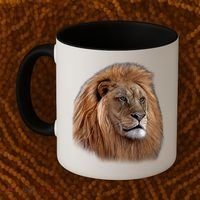 Majestic Lion Head Coffee Mug thumb 2