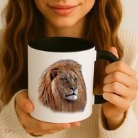 Majestic Lion Head Coffee Mug thumb 3