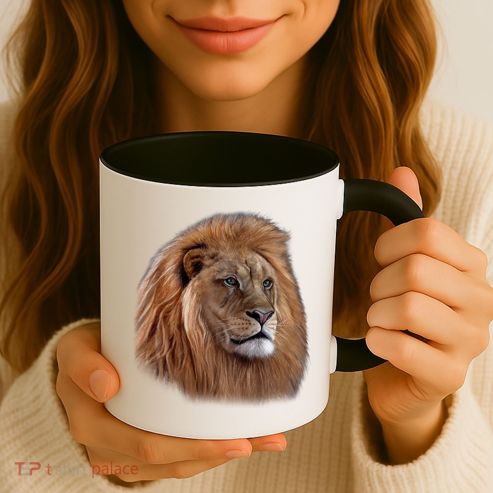 Majestic Lion Head Coffee Mug