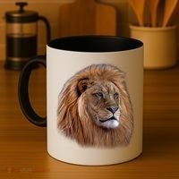 Majestic Lion Head Coffee Mug thumb 4