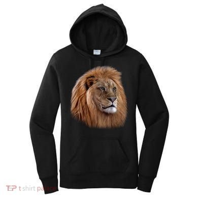 Majestic Lion Head Women's Hoodie