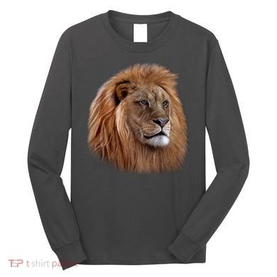 Majestic Lion Head Long Sleeve Shirt