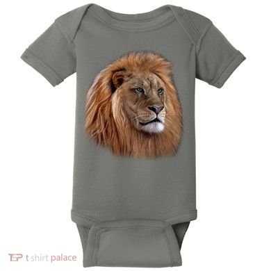 Majestic Lion Head Baby Bodysuit