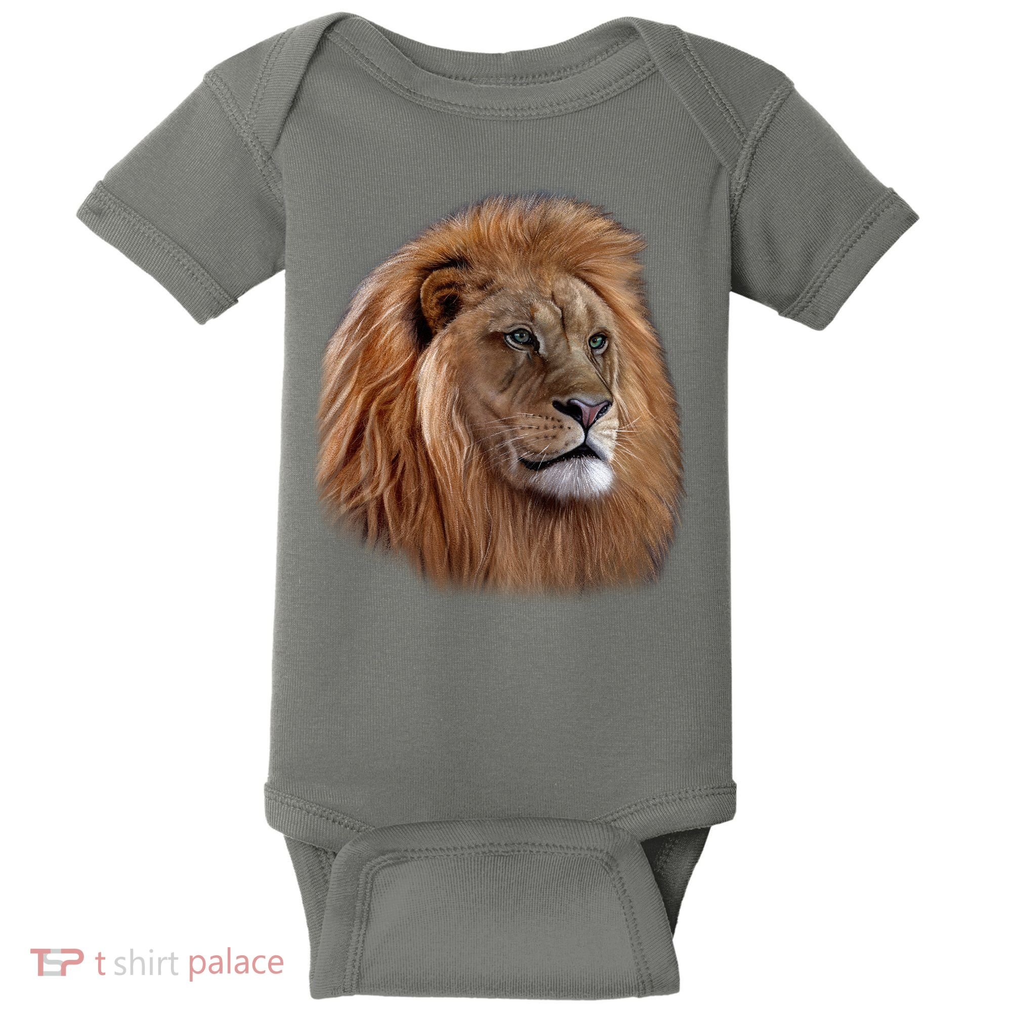 Majestic Lion Head Baby Bodysuit
