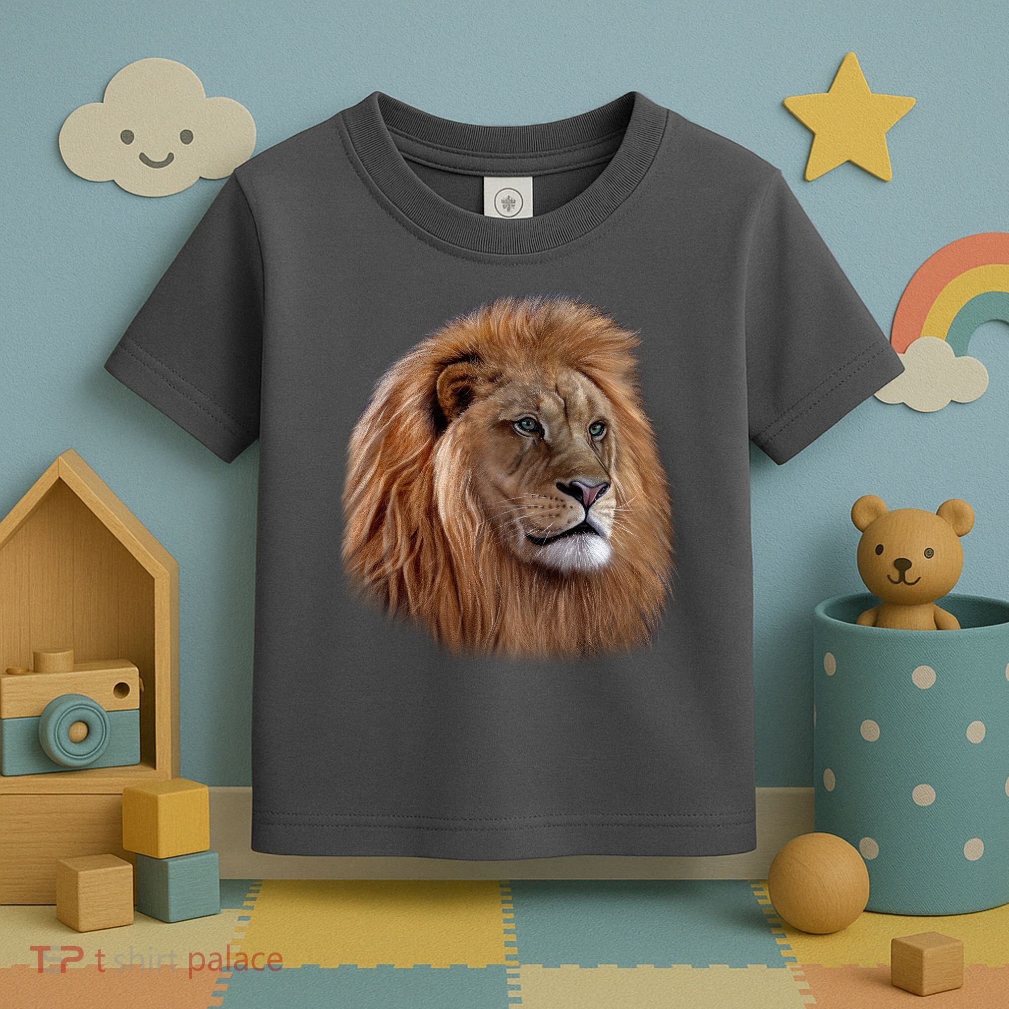 Majestic Lion Head Toddler T-Shirt