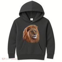Majestic Lion Head Kids Hoodie thumb 0