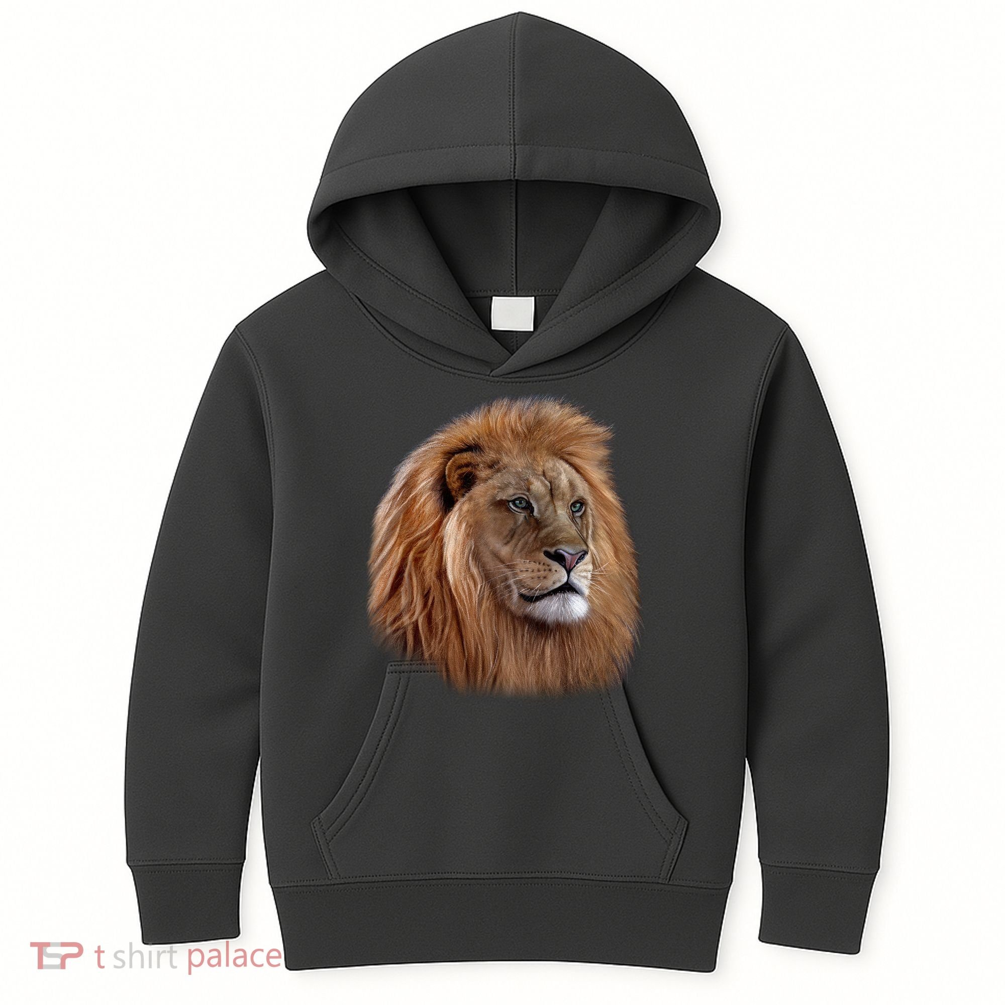 Majestic Lion Head Kids Hoodie