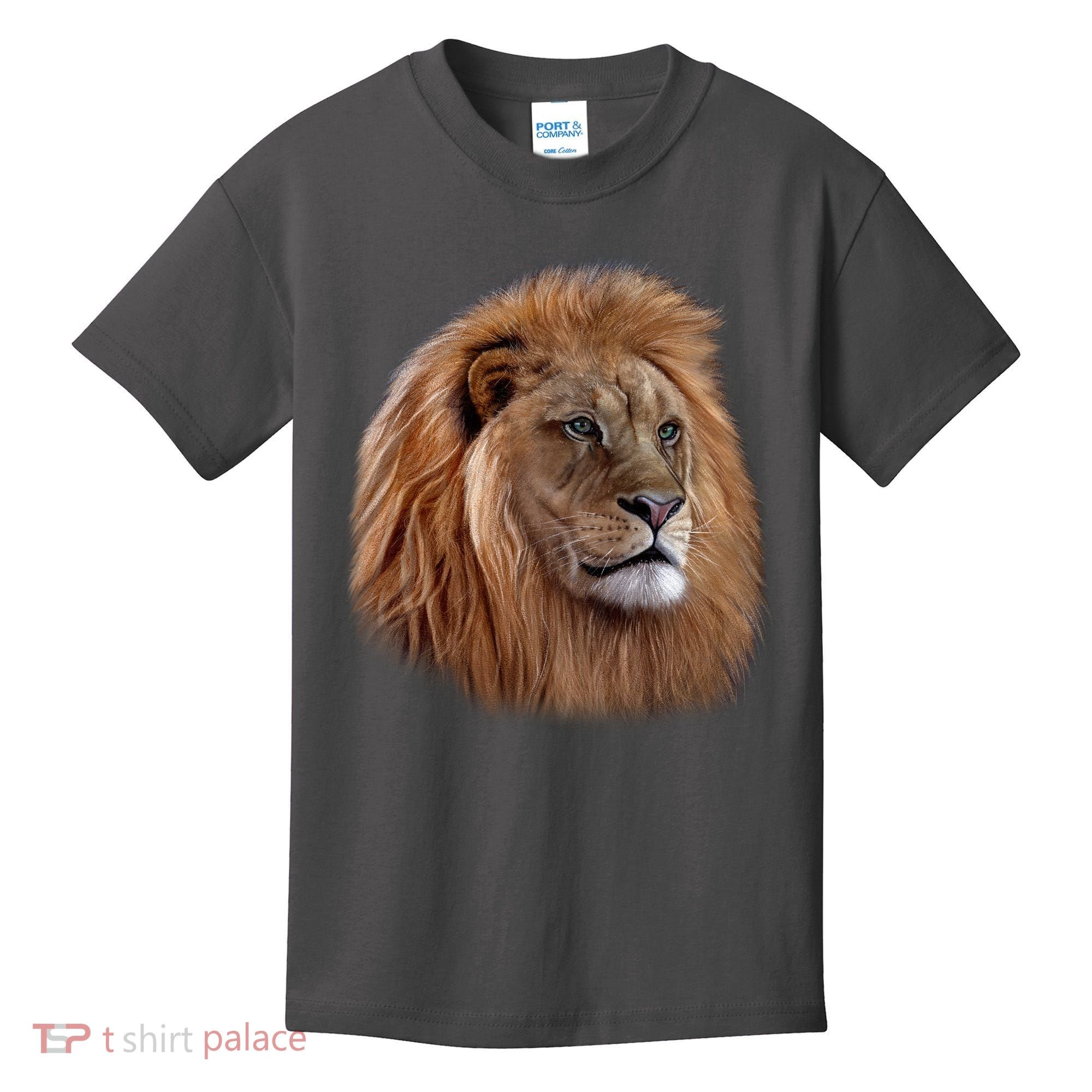 Majestic Lion Head Kids T-Shirt