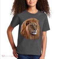 Majestic Lion Head Kids T-Shirt thumb 2