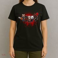 My Little Horror Crew Halloween Black Cat T-Shirt thumb 4