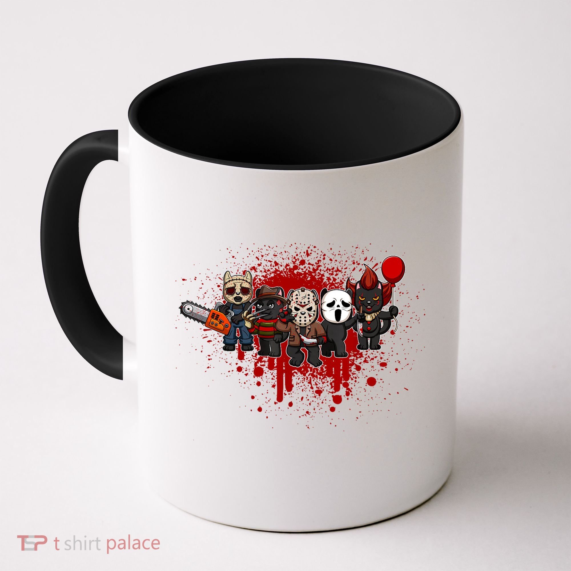 My Little Horror Crew Halloween Black Cat Coffee Mug