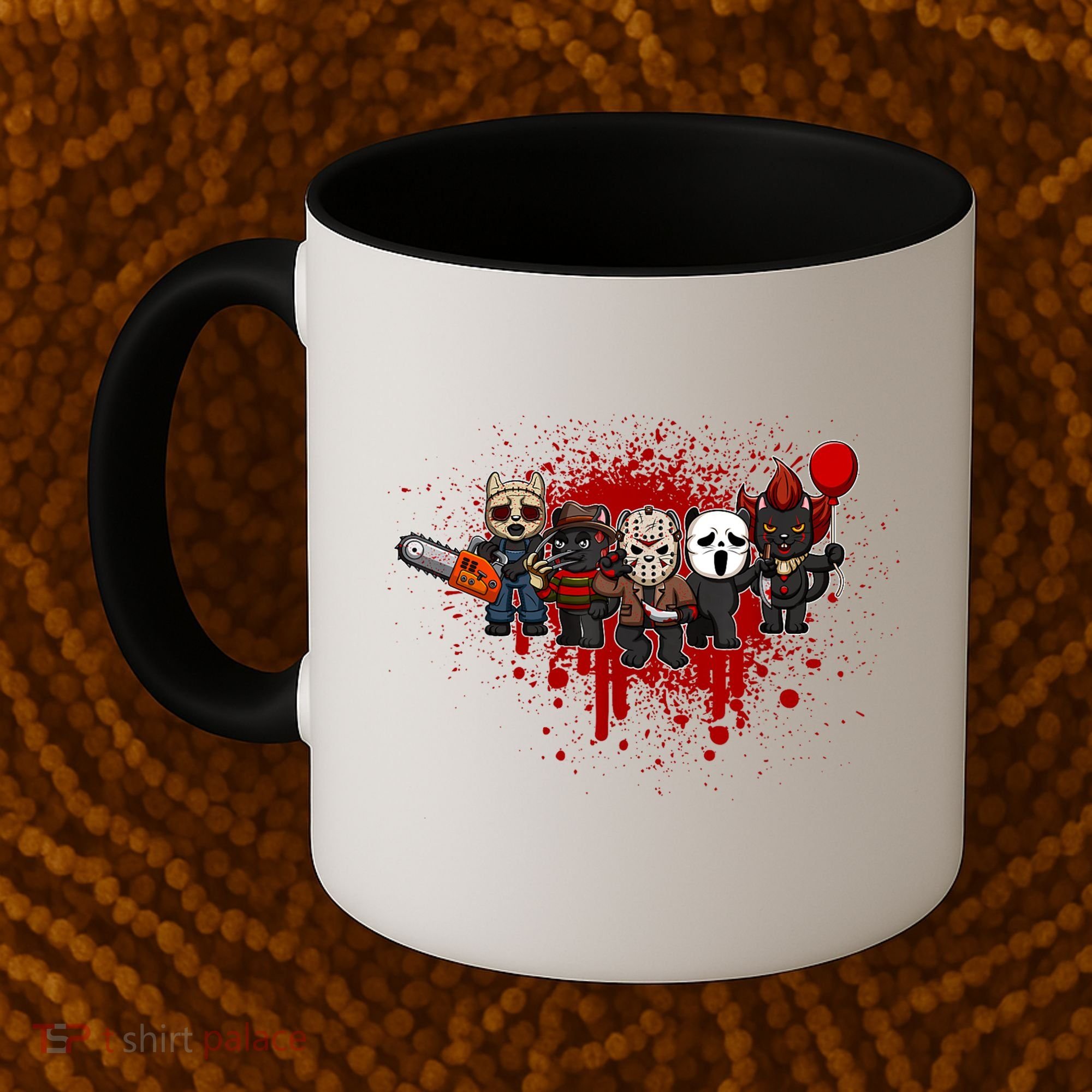 My Little Horror Crew Halloween Black Cat Coffee Mug