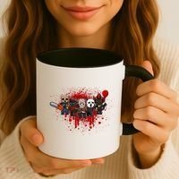 My Little Horror Crew Halloween Black Cat Coffee Mug thumb 3