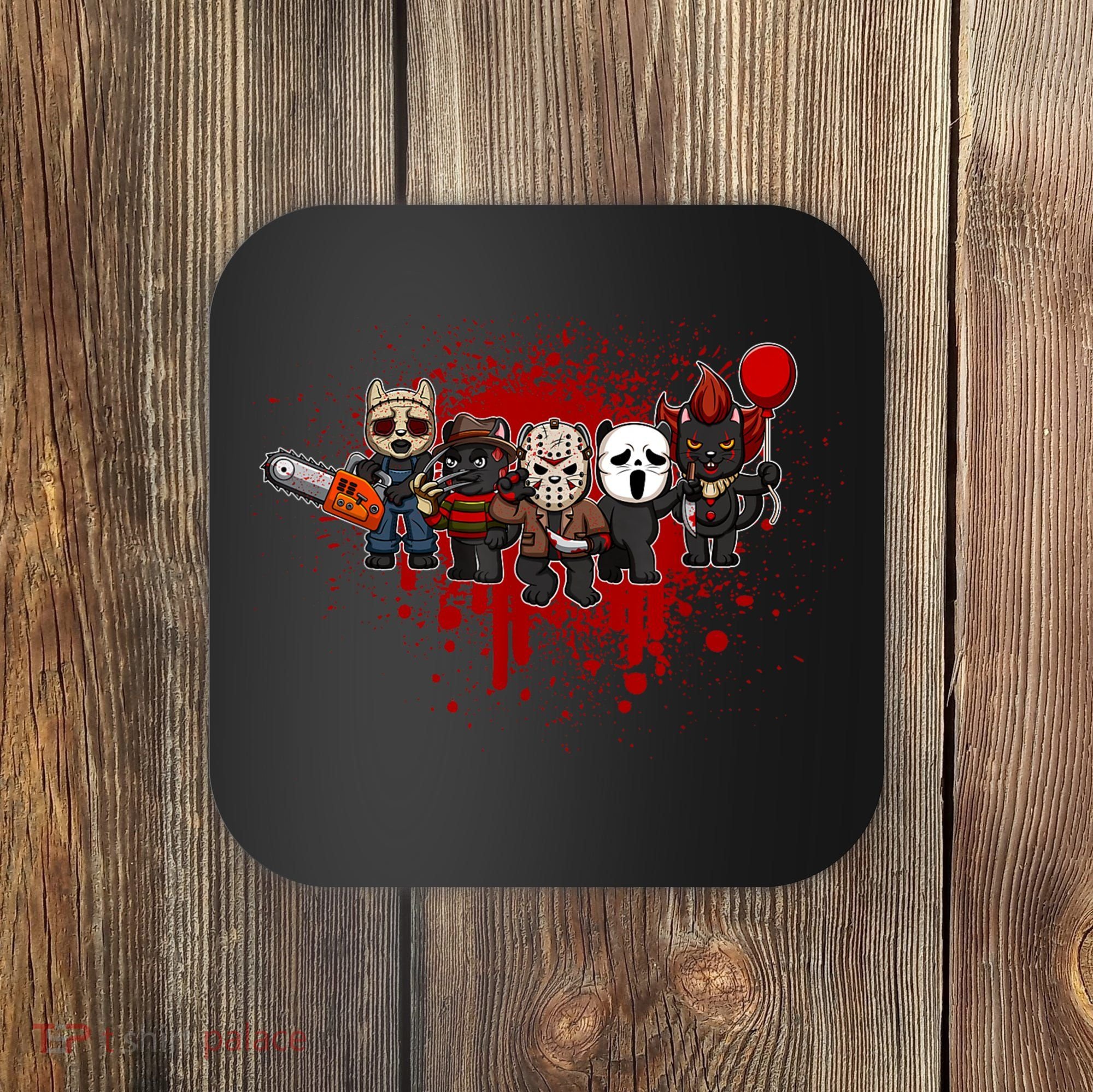 My Little Horror Crew Halloween Black Cat Coaster