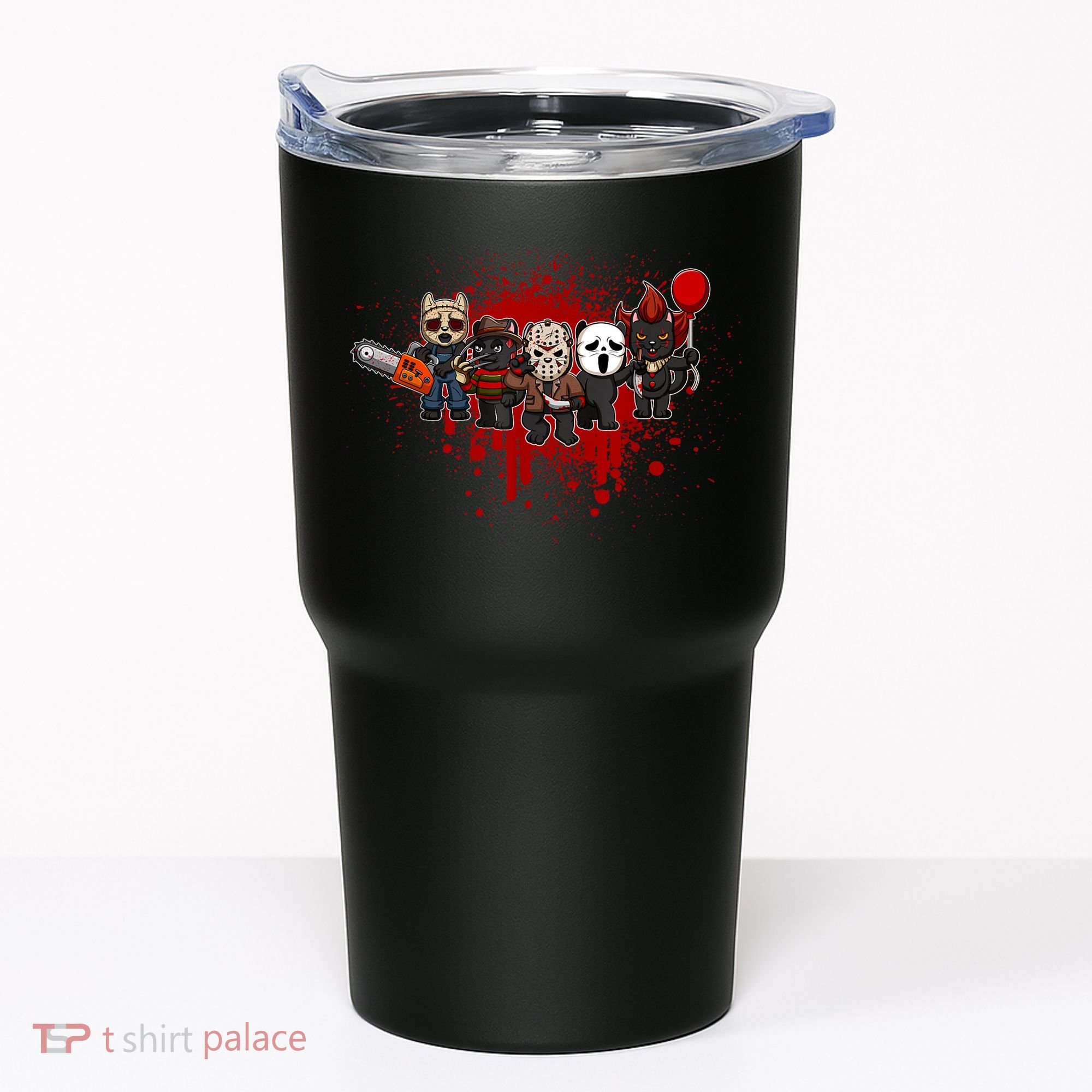 My Little Horror Crew Halloween Black Cat Tumbler