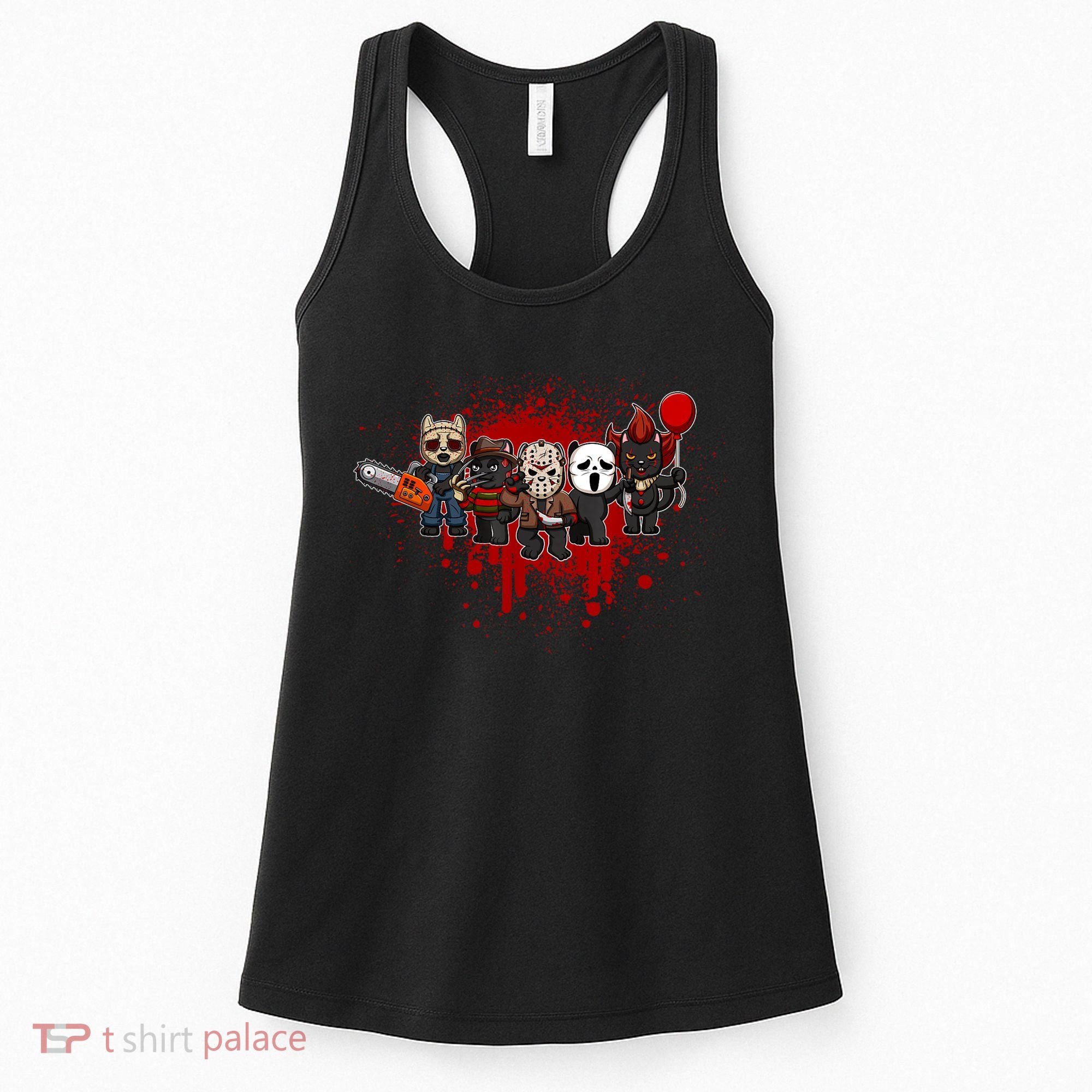 My Little Horror Crew Halloween Black Cat Women's Tank Top