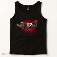 My Little Horror Crew Halloween Black Cat Tank Top thumb 2