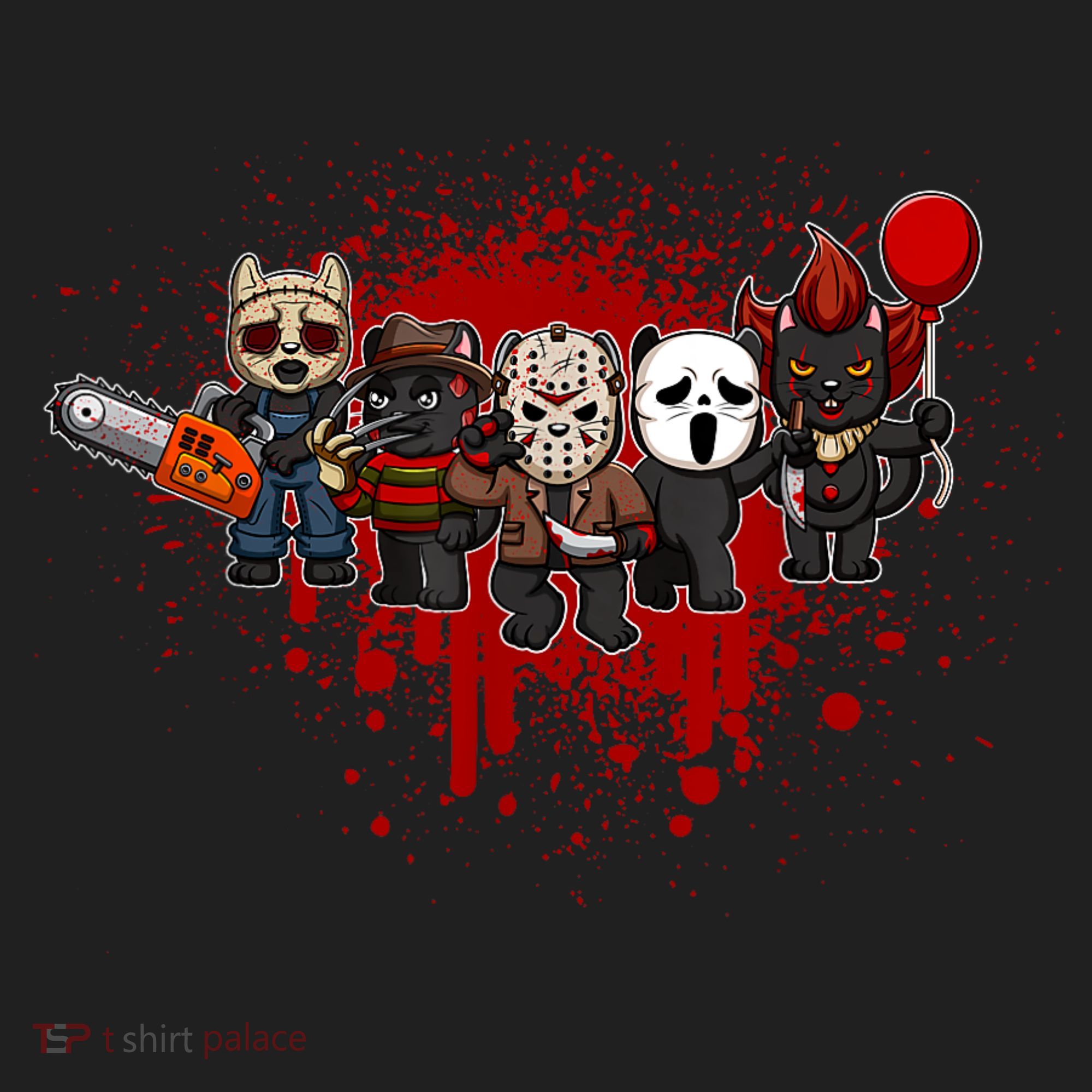 My Little Horror Crew Halloween Black Cat Golf Towel