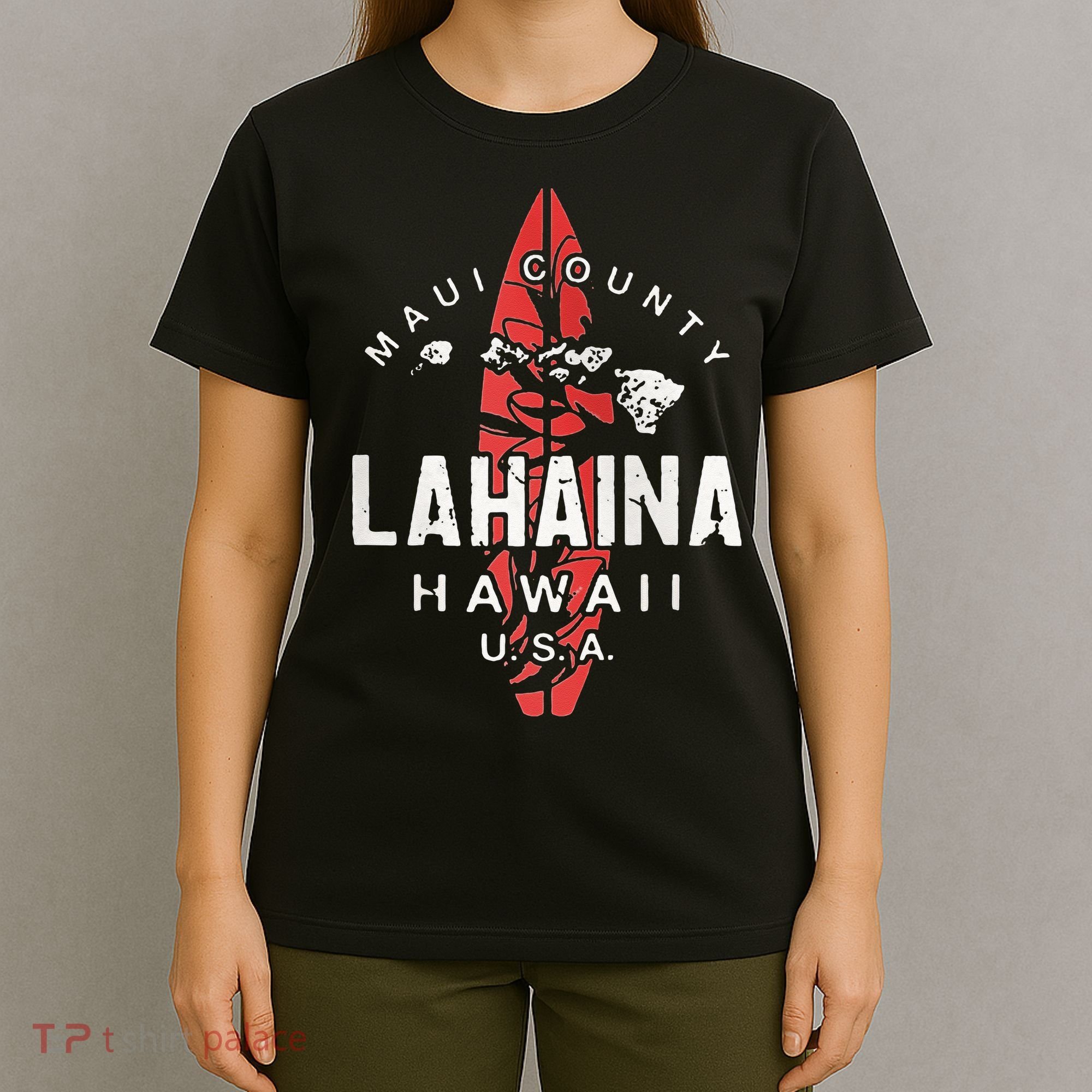 Maui Lahaina Hawaii Vintage Hawaiian Islands Surf T-Shirt