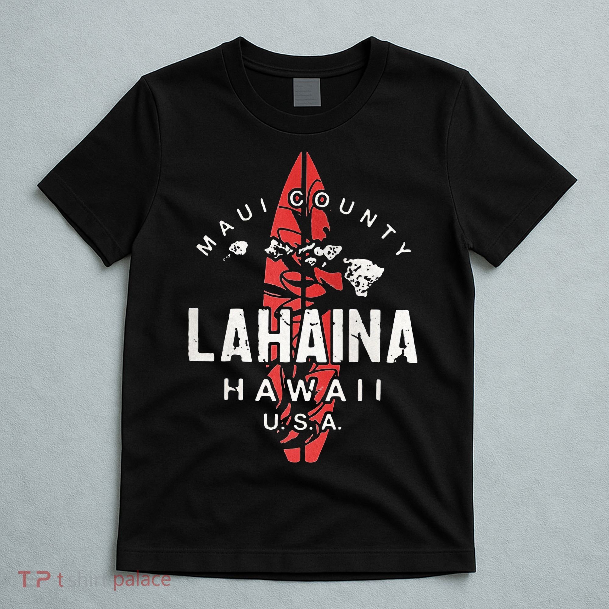 Maui Lahaina Hawaii Vintage Hawaiian Islands Surf T-Shirt