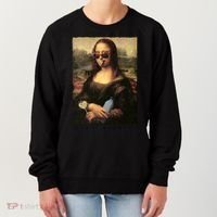 Mona Lisa I'm Ready Funny Party Women's Sweatshirt thumb 0