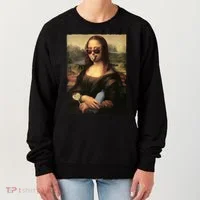 Mona Lisa I'm Ready Funny Party Women's Sweatshirt thumb 0
