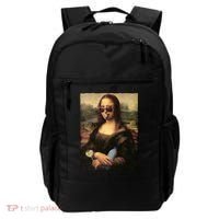 Mona Lisa I'm Ready Funny Party Backpack thumb 0