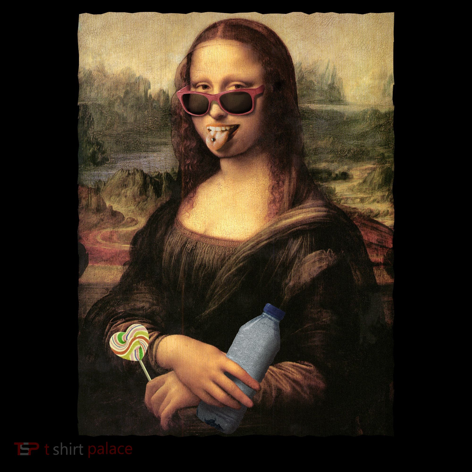 Mona Lisa I'm Ready Funny Party Backpack