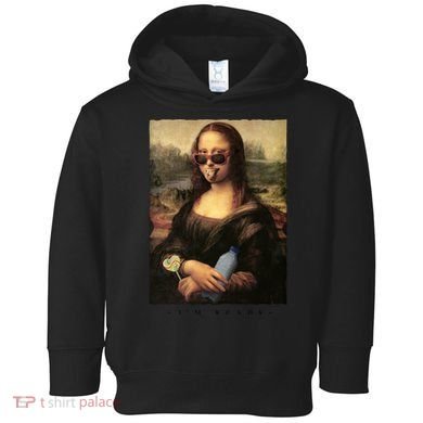Mona Lisa I'm Ready Funny Party Toddler Hoodie