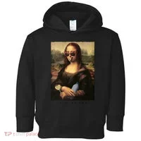 Mona Lisa I'm Ready Funny Party Toddler Hoodie thumb 0