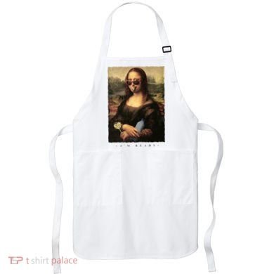 Mona Lisa I'm Ready Funny Party Apron
