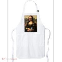 Mona Lisa I'm Ready Funny Party Apron thumb 0