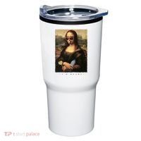 Mona Lisa I'm Ready Funny Party Tumbler thumb 0