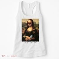 Mona Lisa I'm Ready Funny Party Women's Tank Top thumb 0