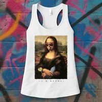 Mona Lisa I'm Ready Funny Party Women's Tank Top thumb 3