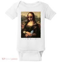 Mona Lisa I'm Ready Funny Party Baby Bodysuit thumb 0