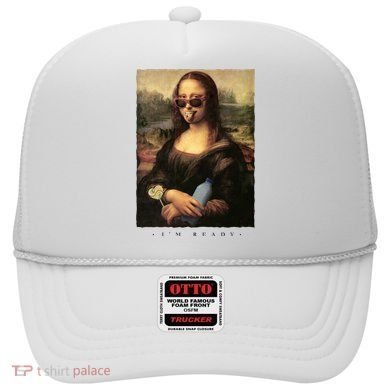 Mona Lisa I'm Ready Funny Party Hat