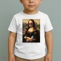 Mona Lisa I'm Ready Funny Party Toddler T-Shirt thumb 2