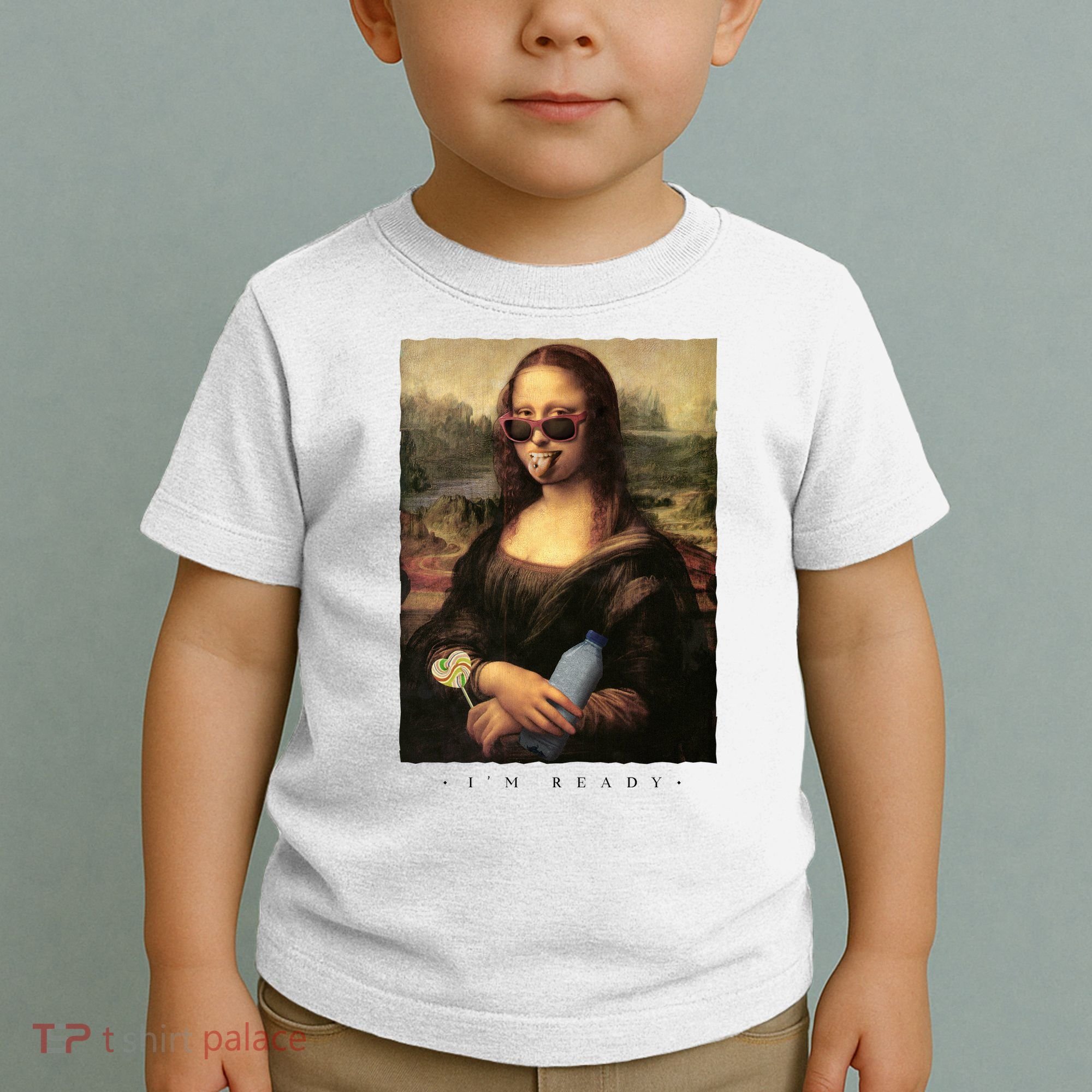 Mona Lisa I'm Ready Funny Party Toddler T-Shirt