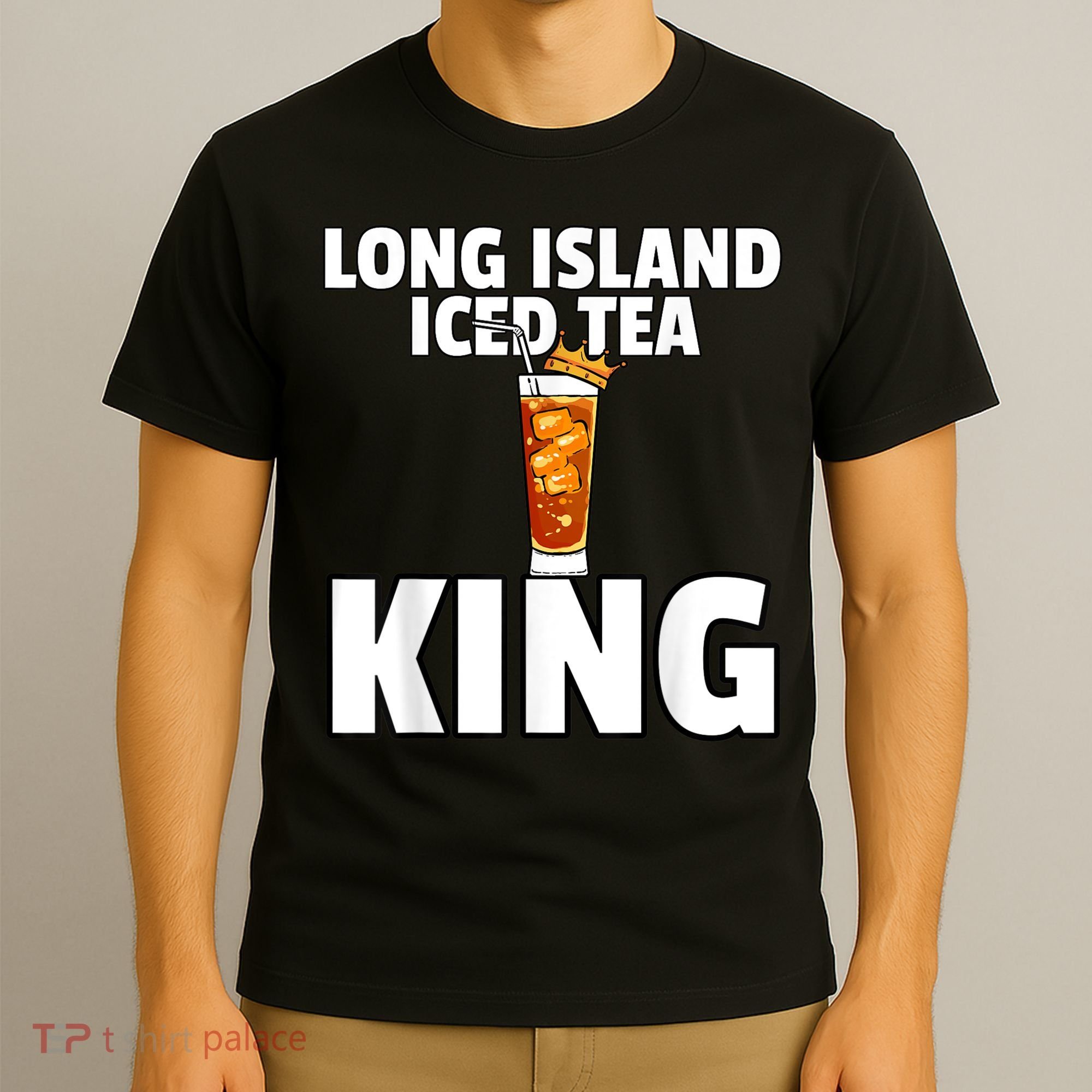 Mens Long Island Iced Tea For King T-Shirt