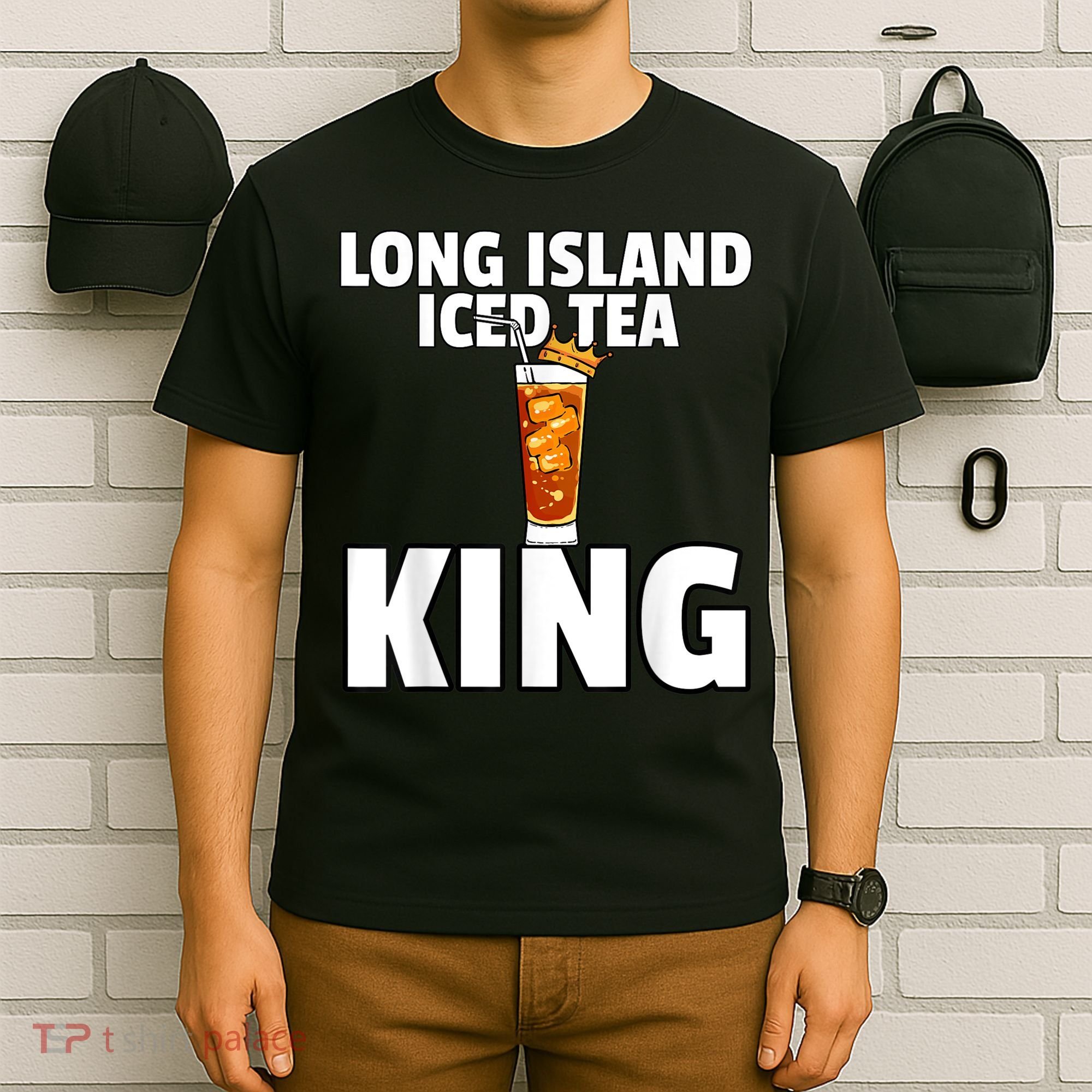 Mens Long Island Iced Tea For King T-Shirt